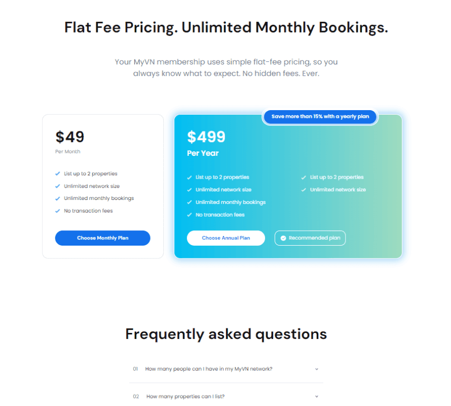 MyVn: pricing